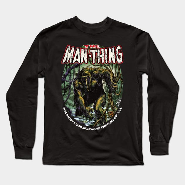 HORROR MAN-THING 1974 Long Sleeve T-Shirt by OcaSign